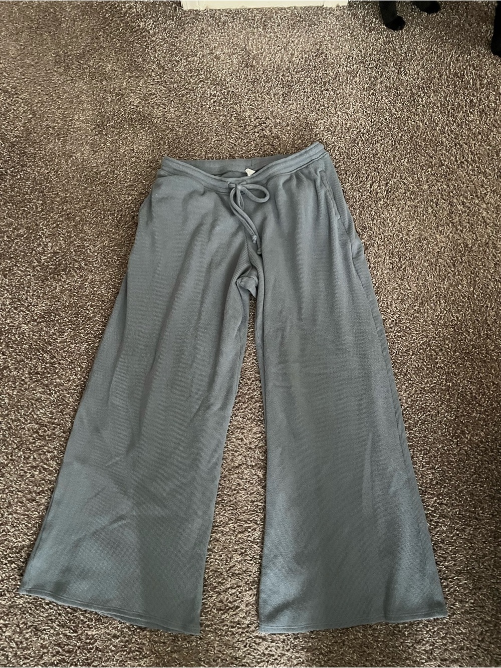 Gilly hicks Gray Wide-Leg Lounge Pants
